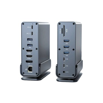 便利生活小物 擴充套件塢 4K60Hz 10Gbps 筆電拓展塢 Type-C 立式MST 多屏異顯