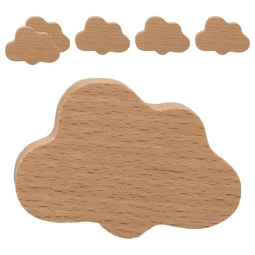 沐慕家居 強力無痕木掛勾 牆面收納  雲朵  6個