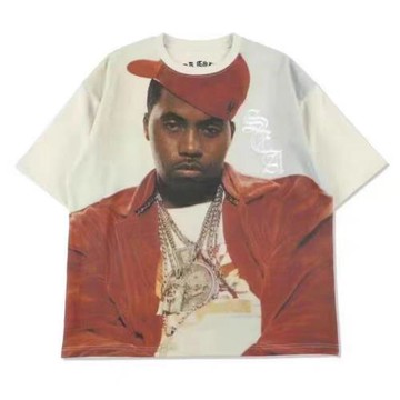 wind and sea聯名NAS東海岸說唱傳奇休閑圓領T恤