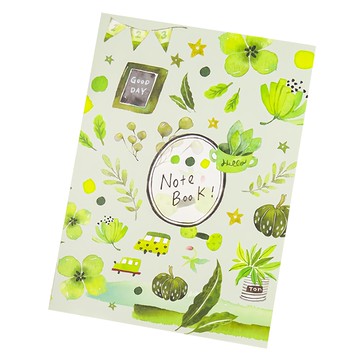 conifer 綠的事務 膠裝易撕筆記本 B5 18.7x25.8cm 48張 80P米色無酸鋼筆紙不易髒汙  染渲森森 綠色  1組