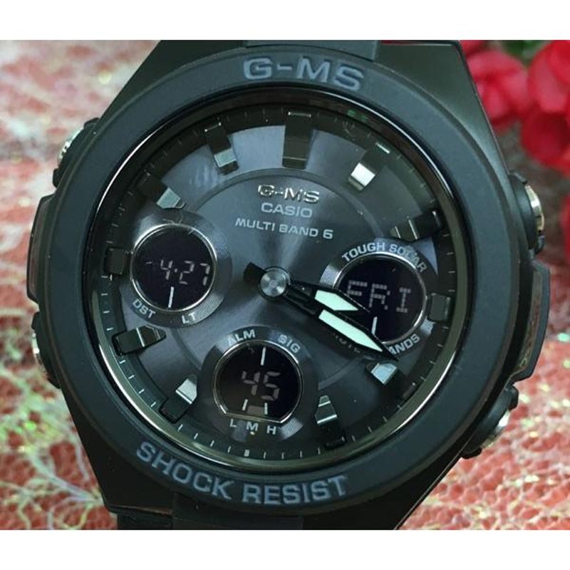 恋人達のGショック ペアウオッチ カシオ G-SHOCK BABY-G 電波ソーラー GST-W300-1AJF MSG-W100G-1AJF 黒  ブラック 送料無料 | LINEブランドカタログ