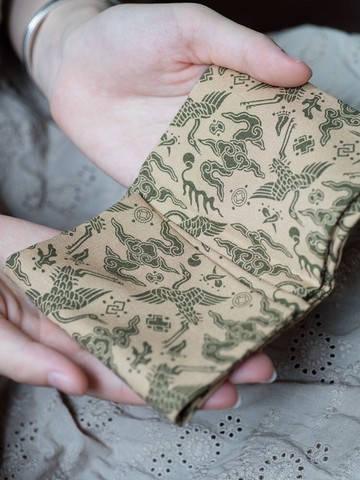 功夫道純棉吸水茶巾中式復古高檔手工手帕柔軟潔方壺墊棉麻茶巾布