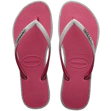 havaianas 哈瓦士 巴西人字拖 女款 Slim Glitter Contour 外圈金蔥 絲絨玫瑰 涼鞋 拖鞋 夾腳拖 海灘鞋＊夏日微風＊