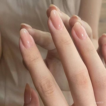 🤩千指百繪🤩純手工美甲穿戴甲甄媛傳衕款甘露寺華妃摸臉裸色顯白純貼片輕奢美甲師千指 GVGF