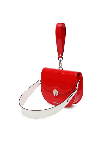 Clara Enamel Bag - Red