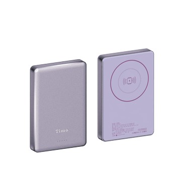 鳥羽超薄三合一磁吸電源 10000mAh 金色