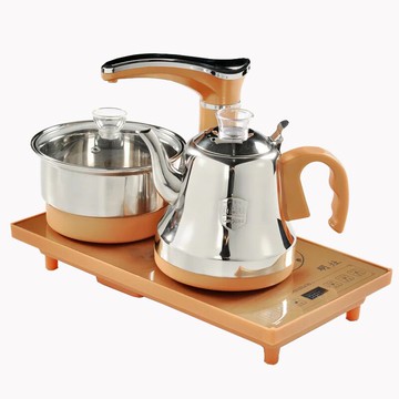 全自動上水壺家用電熱燒水壺一體泡茶玻璃燒水壺智能加水茶具茶爐