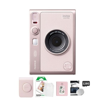 FUJIFILM Instax Mini EVO 拍立得相機 印相機 玫瑰粉 公司貨