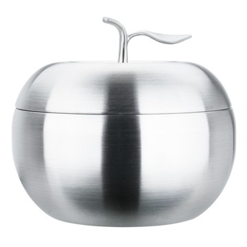 PERFECT 理想 極緻316蘋果型雙層碗 16cm  1個  銀色