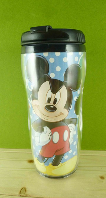 【震撼精品百貨】Micky Mouse 米奇/米妮  曲線杯-藍米奇 震撼日式精品百貨