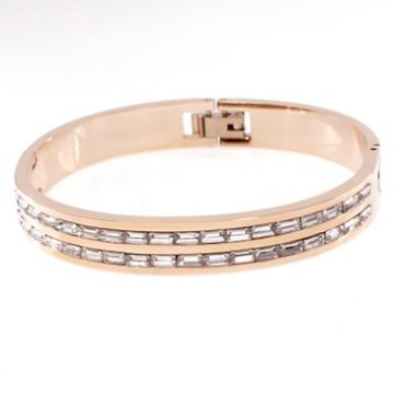 玫瑰金手環 純銀鑲鑽手鍊 -奢華亮眼艷麗動人生日母親節禮物女飾品73cj21【獨家進口】【米蘭精品】