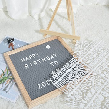 毛氈留言板 配套文字 腳架 佈告欄 木質留言板 毛氈黑板 備忘錄 拍照道具 派對擺飾 佈置【BlueCat】【RC4837】