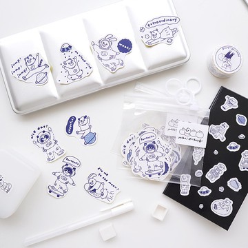 開心動物園-太空漫遊貼紙包