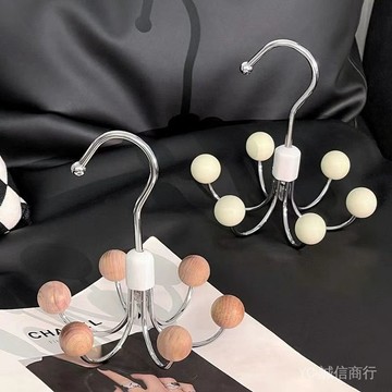 💯可開發票#360°可旋轉衣櫃掛鈎傢用簡約多功能收納神器寢室日用六爪掛鈎