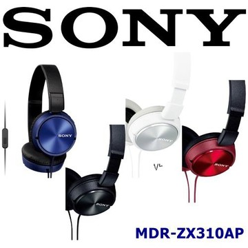 SONY MDR-ZX310AP  耳罩式可通話耳機 輕巧摺疊設計 方便收納攜帶 公司貨保固一年 4色可選擇