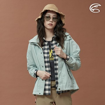 ADISI 女單件式防水透氣裡毛尼網外套(可拆帽) AJ1821031【20FW新色】(S-2XL) / 城市綠洲 (毛尼網裡 風衣 登山外套 防水透氣外套)