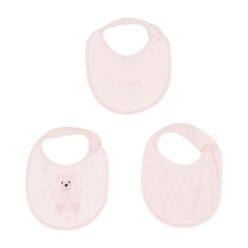 FENDI Kids 寶寶粉套組-圍兜三件