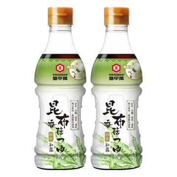 KIKKOMAN 龜甲萬 料亭和露昆布香菇  360ml  2瓶
