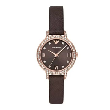 EMPORIO ARMANI 亞曼尼 Cleo系列  復古環鑽奢華女錶 32MM AR11555