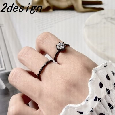 指輪 リング オープンリング ファッションリング レディース アクセサリー ジュエリー フリーサイズ 細見 華奢 シルバー925 ラインストーン 通販 Lineポイント最大get Lineショッピング