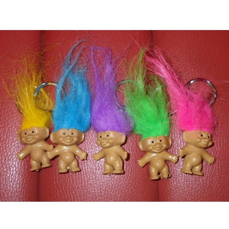 90 S ビンテージ 新品 トロール人形 キーホルダー 5体セット Trolls 妖精 幸運 お守り ラッキー 雑貨 小人 キモカワ ファンシー レトロ 通販 Lineポイント最大0 5 Get Lineショッピング