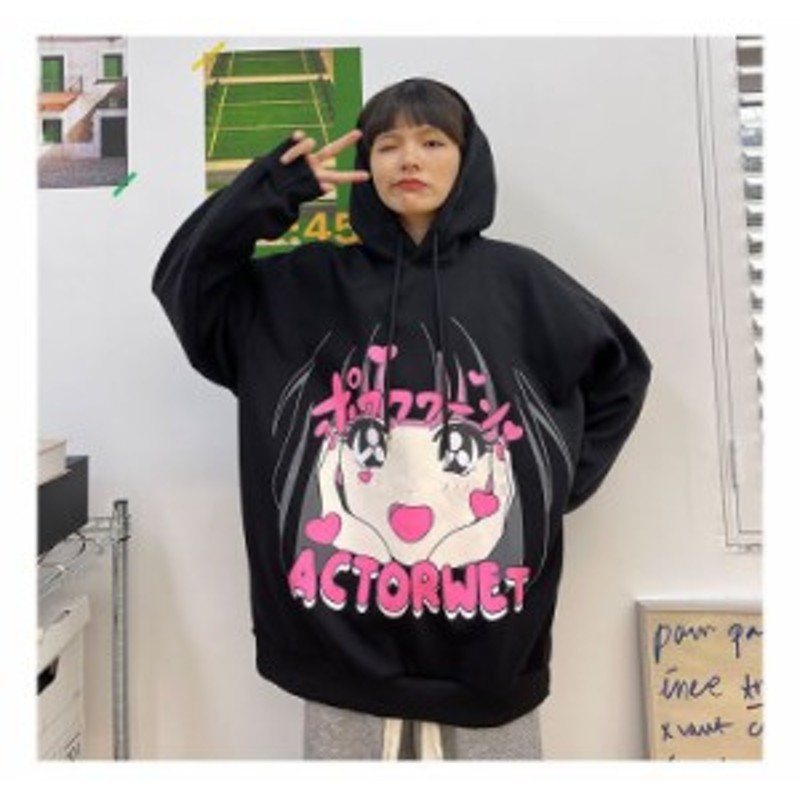 ゴスロリ少女 クマ 秋冬 パーカー 病みかわいい 長袖Tシャツ量産型地雷 ...