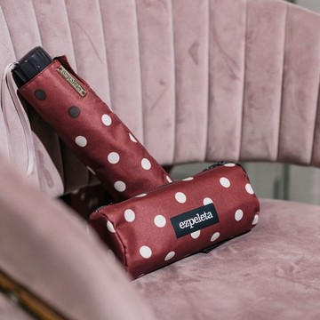 西班牙 Ezpeleta 10455 波卡圓舞曲抗UV短傘 - 復古橘