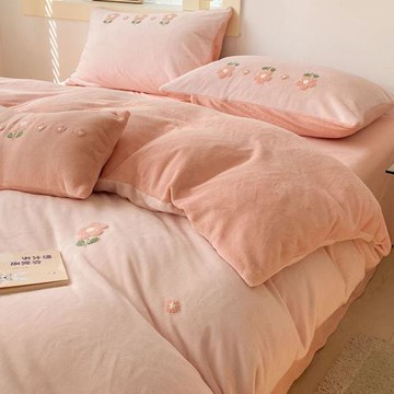 冬季加厚牛奶絨珊瑚絨被套單件200x230法蘭絨加絨單人被罩150x200
