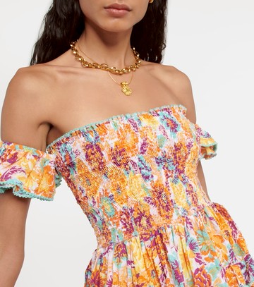 Poupette St Barth Aurora floral cotton minidress