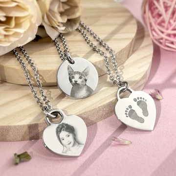 項鍊．愛心．寵物｜IG．專屬客製刻字．紀念