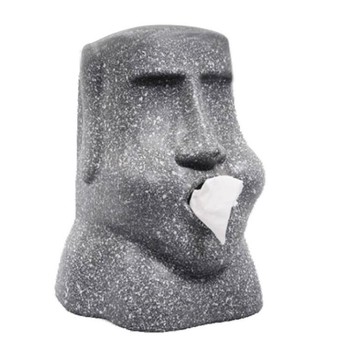 現貨 摩艾面紙盒 復活島石像 摩艾衛生紙盒 摩艾石像面紙盒 造型面紙盒 石像面紙盒 巨石像摩艾 搞怪禮物