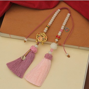 【巴黎精品】現貨+預購 汽車掛飾車內吊墜-平安如意菩提銅琺瑯手工汽車內飾3色a1bp2