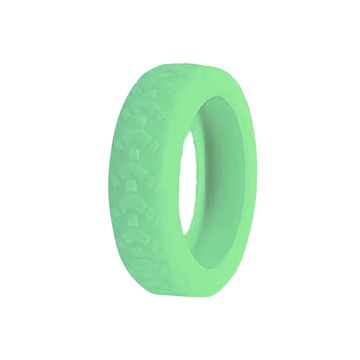 行李箱輪子保護套，矽膠材質，單入  5 x 5cm  夜光色