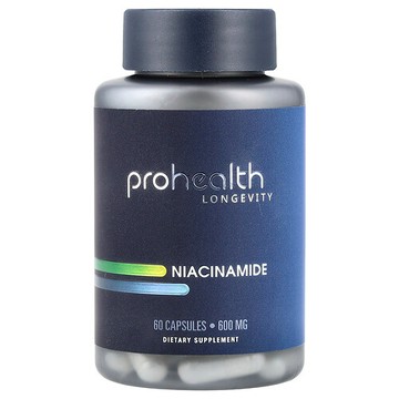 ProHealth Longevity, 煙醯胺，600 毫克，60 粒膠囊
