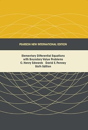Elementary Differential Equations with Boundary Value Problems (6版) Edwards  Pearson