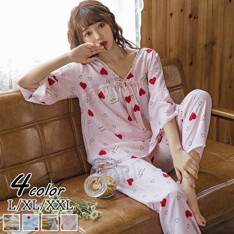 レディース 春夏秋 パジャマ 七分袖パジャマ ロングズボン レション ルームウェア上下セット 心柄 リボン パジャマ 可愛い 部屋着 快適 寝巻き パジャマ 安い 通販 Lineポイント最大0 5 Get Lineショッピング