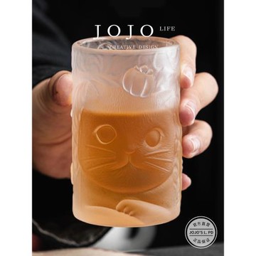 JOJO'S L. PD.quotation.可愛貓咪柿子琉璃杯家用玻璃茶杯 | 行情