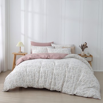 雙人兩用被套床包組/ 100%精梳純棉 / 純棉 / 蜜拉 [鴻宇] 台灣製 - C20139