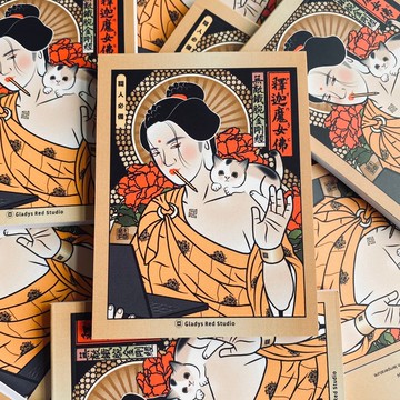 【釋迦魔女佛-無敵鐵腕金剛經】A7便條紙