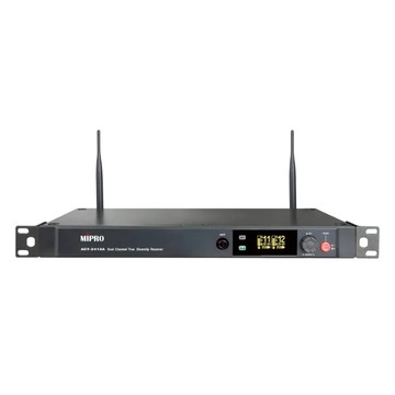 MIPRO ACT-2412A 2.4 GHz 雙頻道無線麥克風組｜附 ACT-240H 手握麥克風 2 支 可 TYPE-C 充電