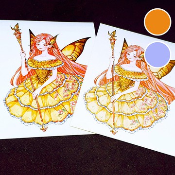 Elythia (2色) 11 (honne market) 人物貼紙 女孩貼紙 黑色浣熊