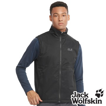 【Jack Wolfskin 飛狼 】男 雙面穿 防風防潑水刷毛保暖背心『黑』