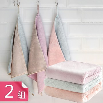 荷生活 加厚棉柔超強吸水力雙面清潔抹布不易沾油洗碗巾三入組-2組