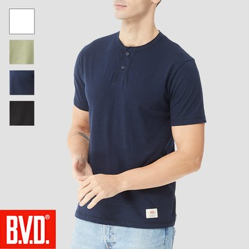 【BVD】竹節棉半門襟短袖-SB16222