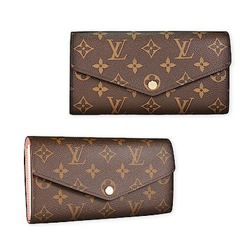 LV Louis Vuitton SARAH 信封造型釦式長夾(多色選)