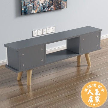 電視櫃 電視櫃小戶型窄小客廳過道臥室省空間出租屋拼色簡約現代灰色極簡