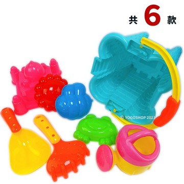 城堡沙灘工具桶 中四角沙桶 8件式 678/一桶入(促150) 海灘工具桶 小孩堆砂工具 玩沙模具 沙灘玩具-創B-678A【APP滿額下單4%點數(單一帳號最高1000點)】7/31止