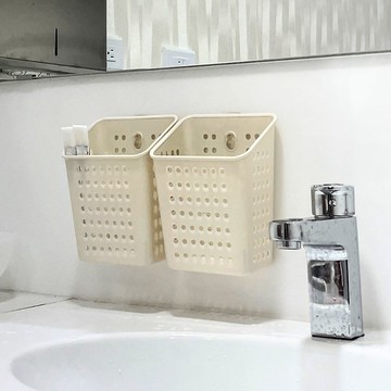 多件優惠-冰箱小物置物籃附吸盤 置物吸盤 儲物籃吸盤 台灣製