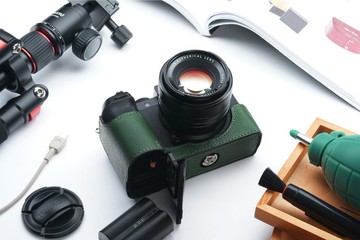 適用機型FUJIFILM X-S20 手掌紋皮革相機底座皮套