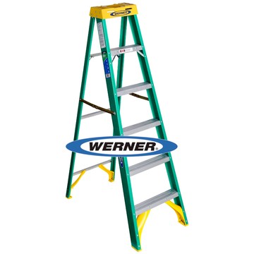 美國Werner穩耐 絕緣梯 5906AS 玻璃鋼單側人字梯/FRP梯
